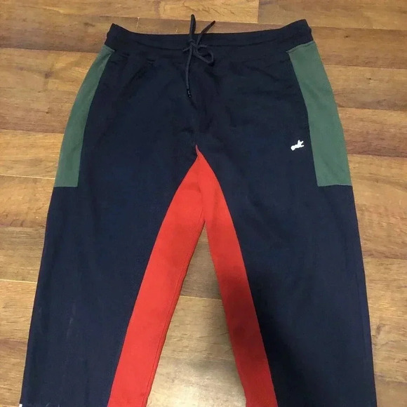 AKOO Colorblock Sweatpants Mens XXL MEsh Fleece Joggers w Drawstring - Picture 2 of 6